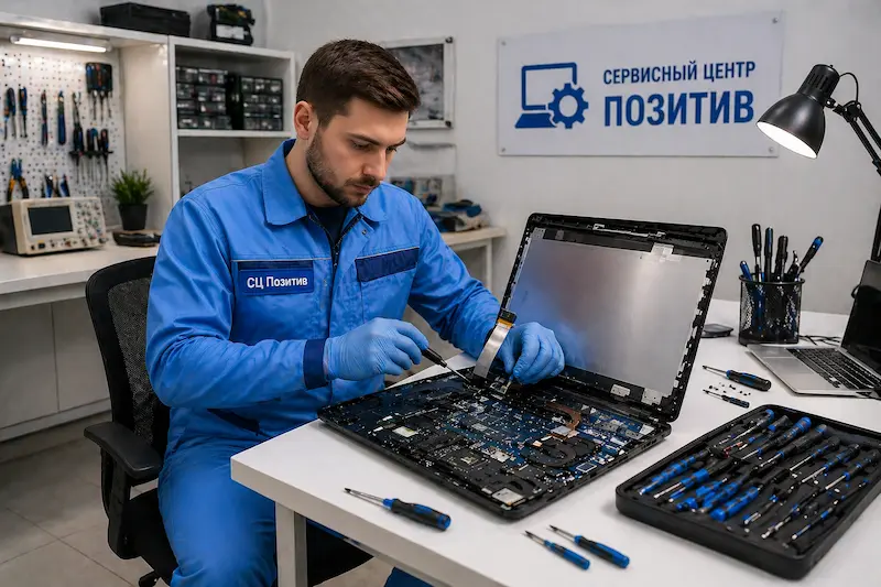 Замена шлейфа матрицы ноутбука в посёлке Коммунар