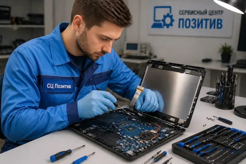 Ремонт шлейфа матрицы ноутбука в посёлке Коммунар