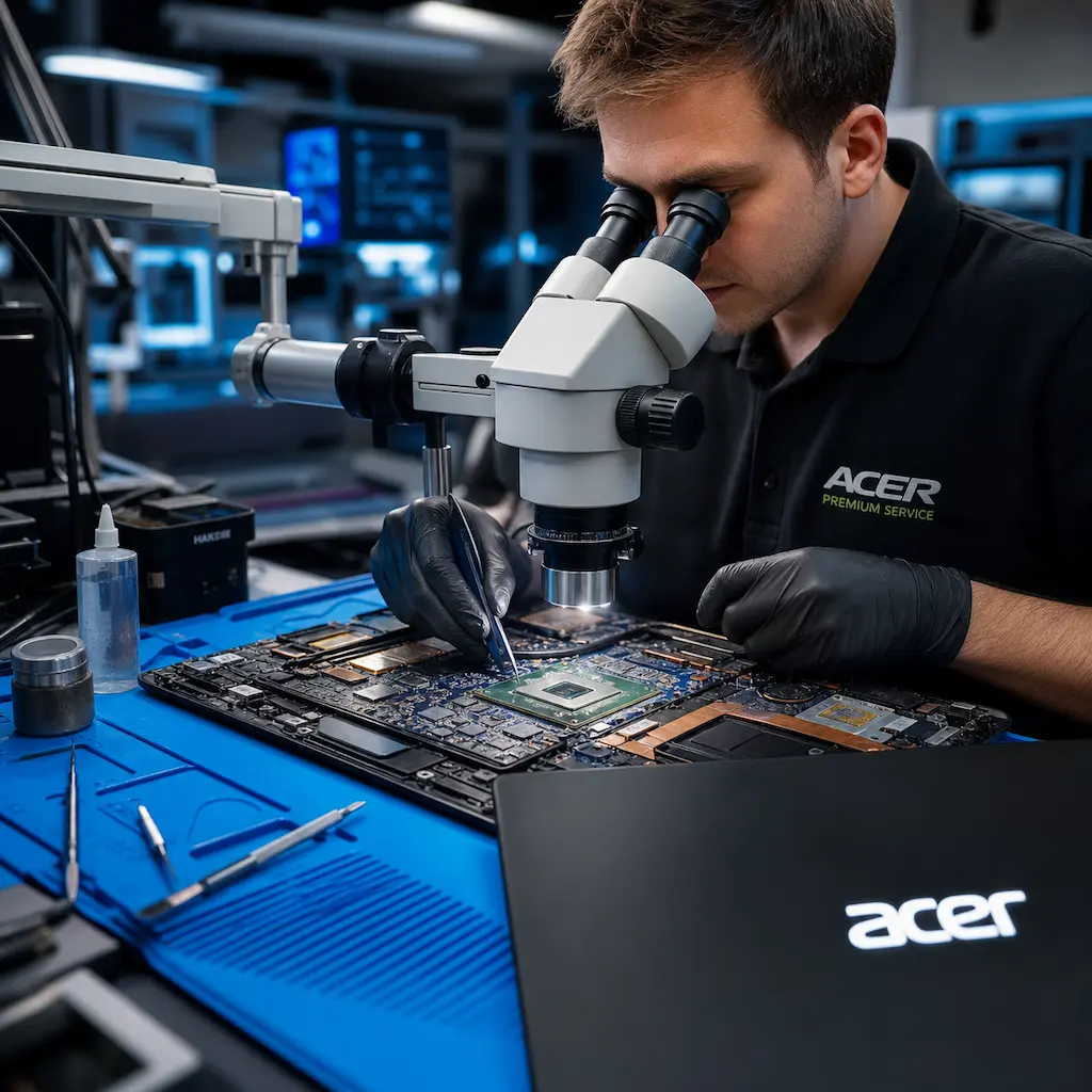Замена видеокарты ноутбука Acer в посёлке Коммунар