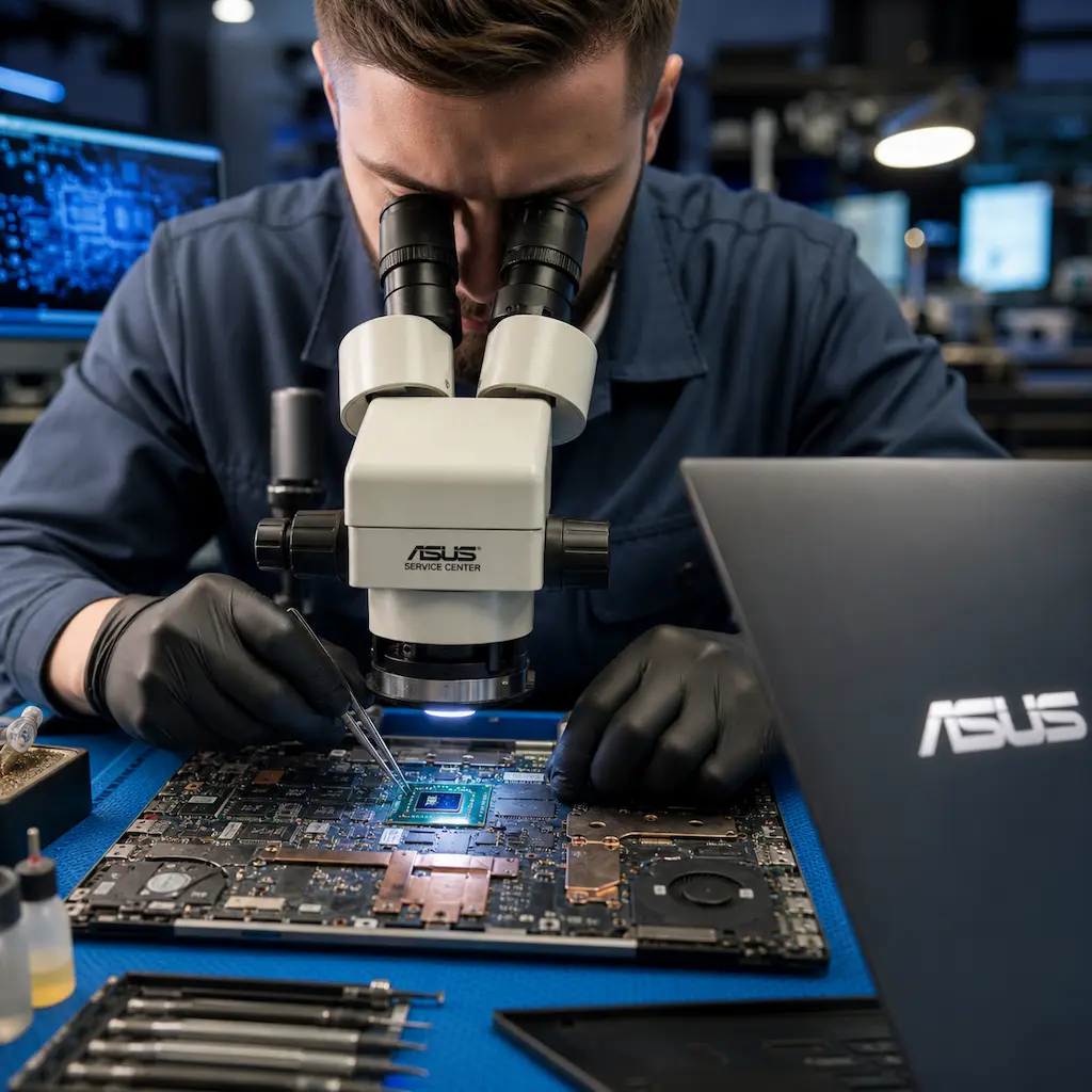 Замена видеокарты ноутбука Asus в посёлке Коммунар