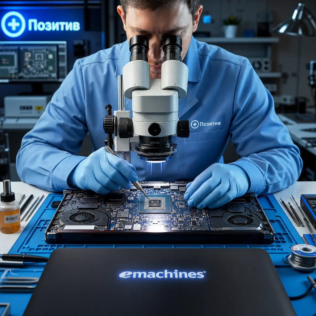 Замена видеокарты ноутбука Emachines в посёлке Коммунар
