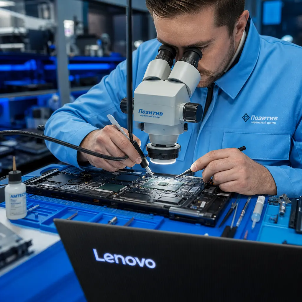 Замена видеокарты ноутбука Lenovo в посёлке Коммунар