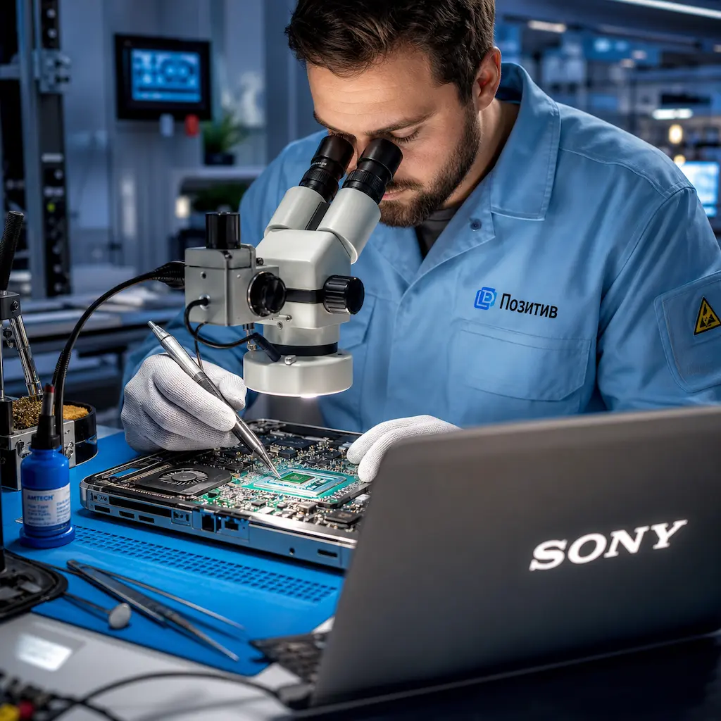 Замена видеокарты ноутбука Sony в посёлке Коммунар