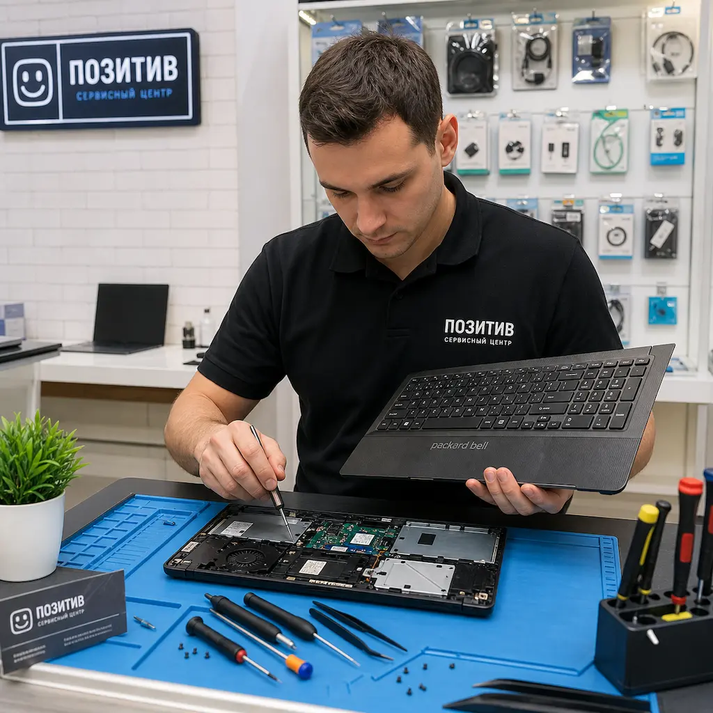 заменить клавиатуру на ноутбуке Packard Bell в посёлке Коммунар