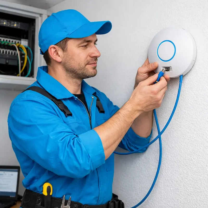 Подключение точки доступа в посёлке Коммунар