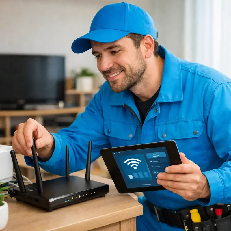Настройка Wi-Fi для квартиры, дома и офиса в посёлке Коммунар