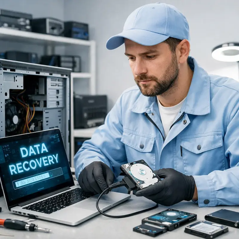 Восстановление файлов в посёлке Коммунар