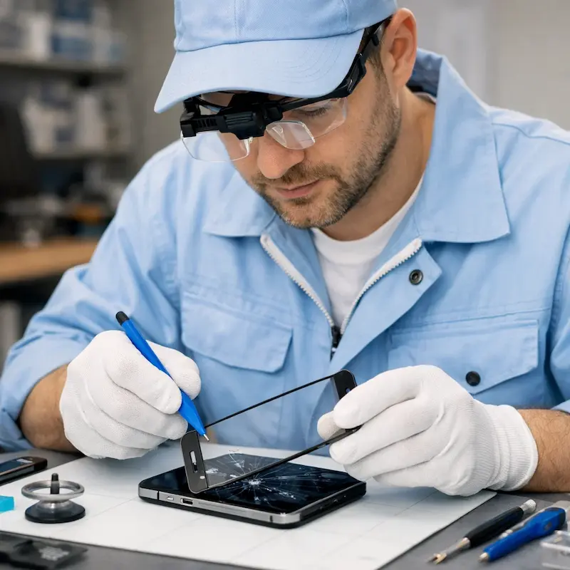 Замена тачскрина на смартфоне в посёлке Коммунар